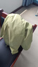 骆驼（CAMEL）薄绒风衣女户外防泼水修身梭织外套 J23CAYL6066 青果绿 L 实拍图