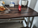 全品屋餐桌椅组合家用饭桌子小户型简约公寓快餐出租商用长方形电脑桌 胡桃木色 120cm 【宽60CM】单桌子 实拍图