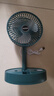 电风扇伸缩折叠小风扇宿舍家用静音充电型办公台式USB桌面宿舍大风力夏台面落地两用折叠电风扇 直插款 颜色随机 无档位开关1个装 实拍图
