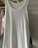 优衣库男装罗纹背心26春夏新款482759 00 白色 L 实拍图