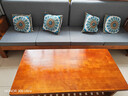 秋祁新中式实木沙发全实木组合农村客厅小户型简约现代冬夏两用家具 四人位【柚木色】2.6米 实拍图