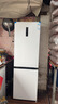 美菱无忧嵌402L两门冰箱超薄零嵌入式底部散热可拼接一级能效风冷无霜白色BCD-402WPCZX国家补贴 实拍图