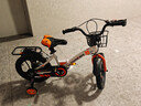 永久（FOREVER）儿童自行车男女款单车可折叠脚踏车4-7岁辅助轮一体轮 16寸橙色 实拍图