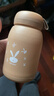 【京东物流送货上门】萌萌兔卡通水杯女牛奶玻璃杯创意便携杯子 咖色萌萌兔 330ml 1只 实拍图