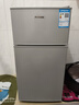 HYUNDAI（韩国现代）小冰箱迷你小型家用冷藏冷冻宿舍出租房办公室双开门二门电冰箱节能省电 80L银【租房神器+高性价比】 实拍图