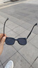 米家小米方框偏光太阳镜 高清男士女款墨镜开车防紫外线眼镜 曜石黑 实拍图
