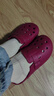 朴西厚底包头半拖女士夏外穿洞洞鞋 安哥拉红  35-36 实拍图
