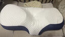 艾薇颈椎枕记忆棉枕头富贵包睡眠专用颈椎按摩器枕芯 一只装 豪华蓝 实拍图