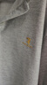 啄木鸟（TUCANO）长袖T恤男春秋季商务休闲翻领polo衫经典百搭上衣男装 浅灰2XL 实拍图