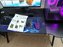 奥伦福特  电脑桌台式家用电竞游戏桌办公书桌简约书房写字桌子 碳纤维纹路单桌-120*60 升级款电竞桌 实拍图