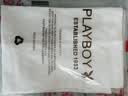 花花公子（PLAYBOY）短袖T恤男夏季舒适透气圆领纯棉户外运动打底衫 白色 M 实拍图