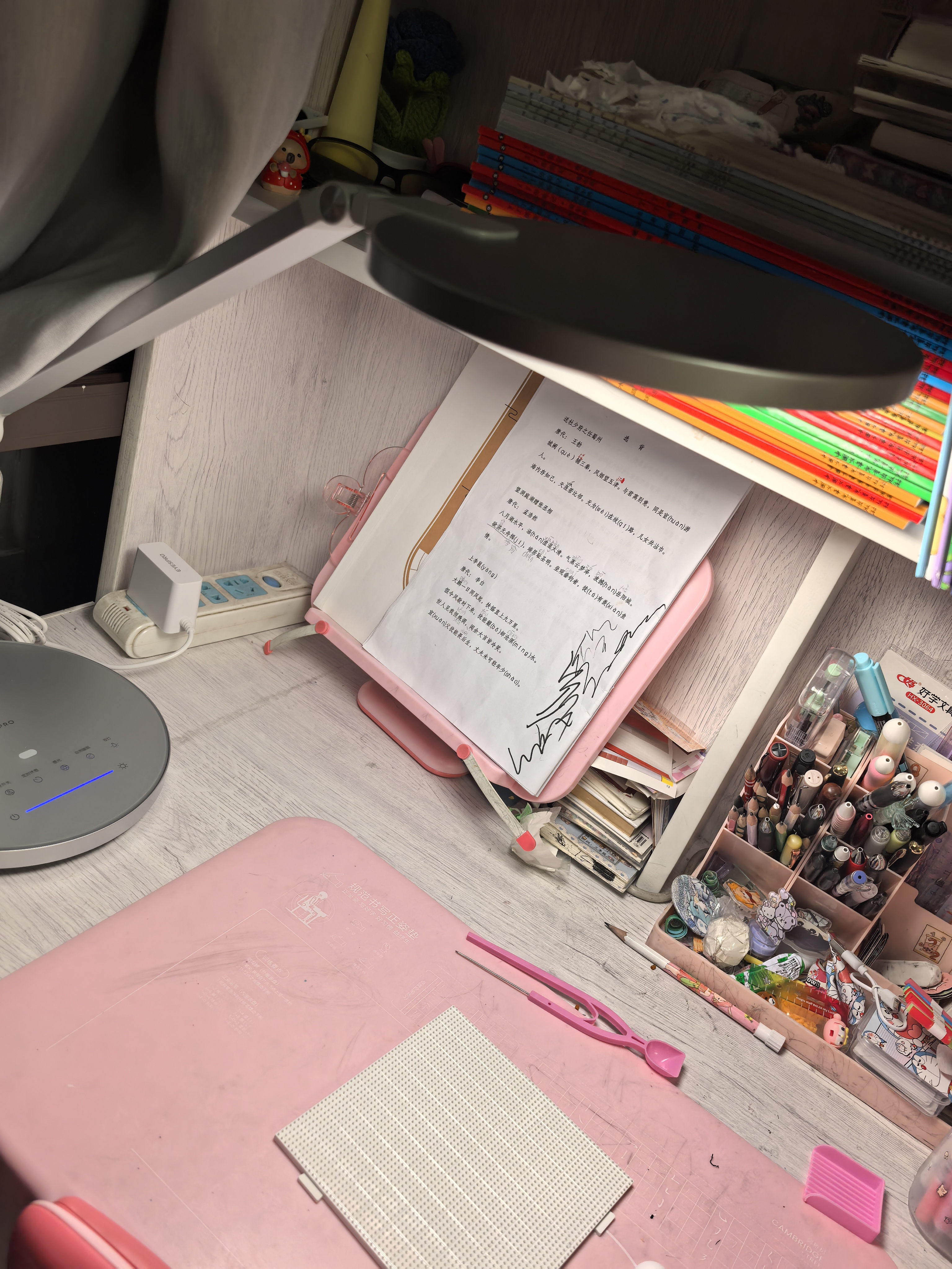 孩视宝护眼灯台灯学生学习儿童阅读防近视学习护眼台灯 OH13D-D-1【24W高亮双光源】 实拍图
