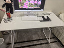 汤能优品电脑桌台式家用电竞游戏桌简约卧室书桌办公学习桌学生写字小桌子 【桌椅套装】暖白120CM+乳胶椅 实拍图