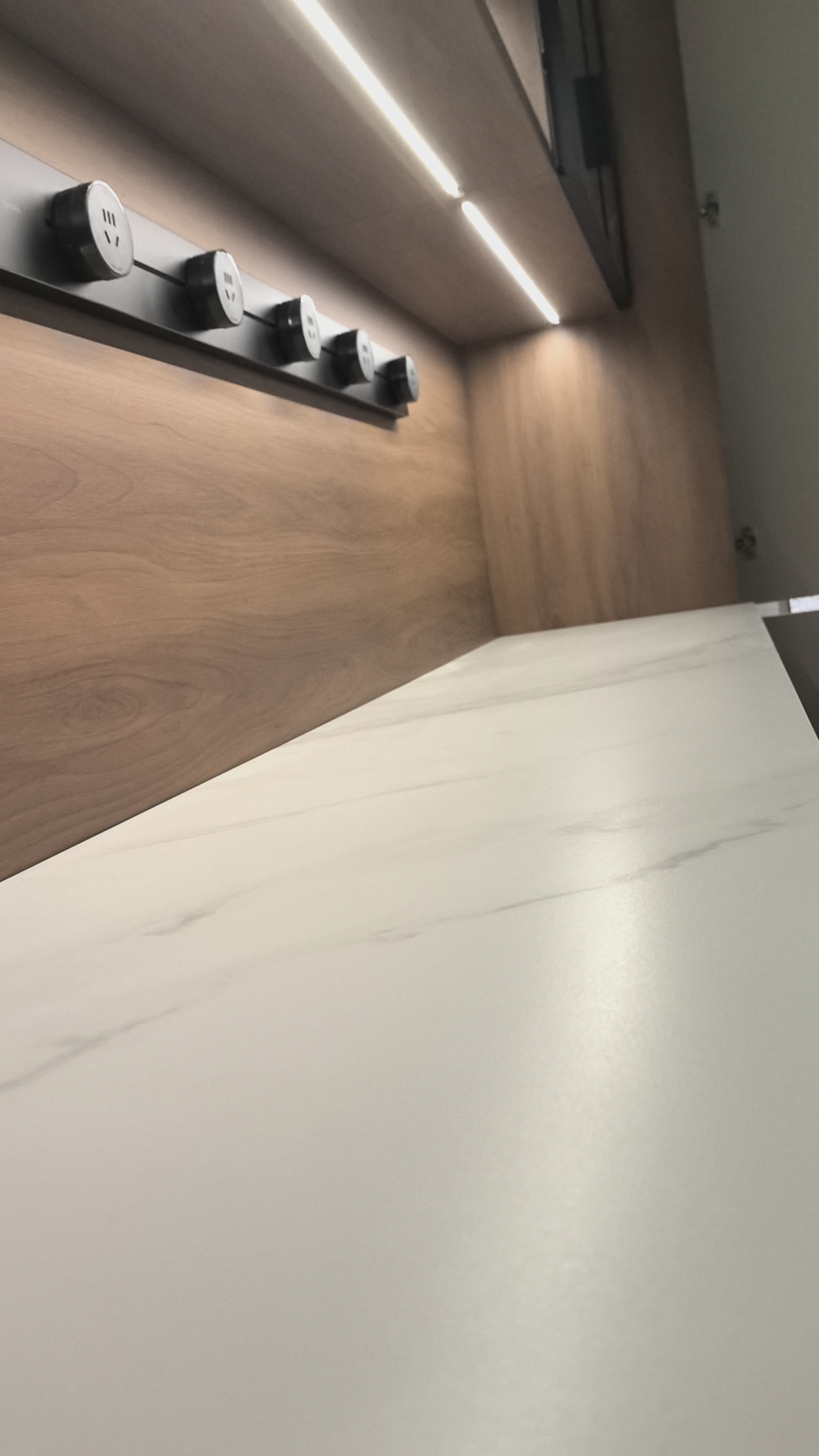 CLCEY广东佛山岩板台面大理石材餐桌面板材茶几厨房瓷砖定制定做鱼肚白 佛山岩板长方形80*200cm亮面雪 实拍图