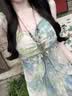 PATAVINITY SINCE 2011 P海边度假风无袖碎花连衣裙女士夏季2026年新款韩系穿搭气质长裙子 图片色【肩带有弹力】 L 105-120斤 实拍图