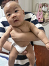 童颜婴儿连体衣夏季纯棉新生儿衣服初生宝宝蝴蝶哈衣和尚服四季 2件套 实拍图