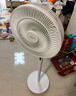 美的（Midea）【飓风节能】七叶柔风立式电风扇/家用轻音落地扇/台式小型风扇/大风力遥控定时摇头风扇 SAH35BSJ 实拍图