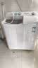 海尔（Haier）半自动双桶双缸洗衣机 12KG大容量  强力去污洗大件 一级能效家电国家补贴以旧换新 XPB120-81D2 实拍图