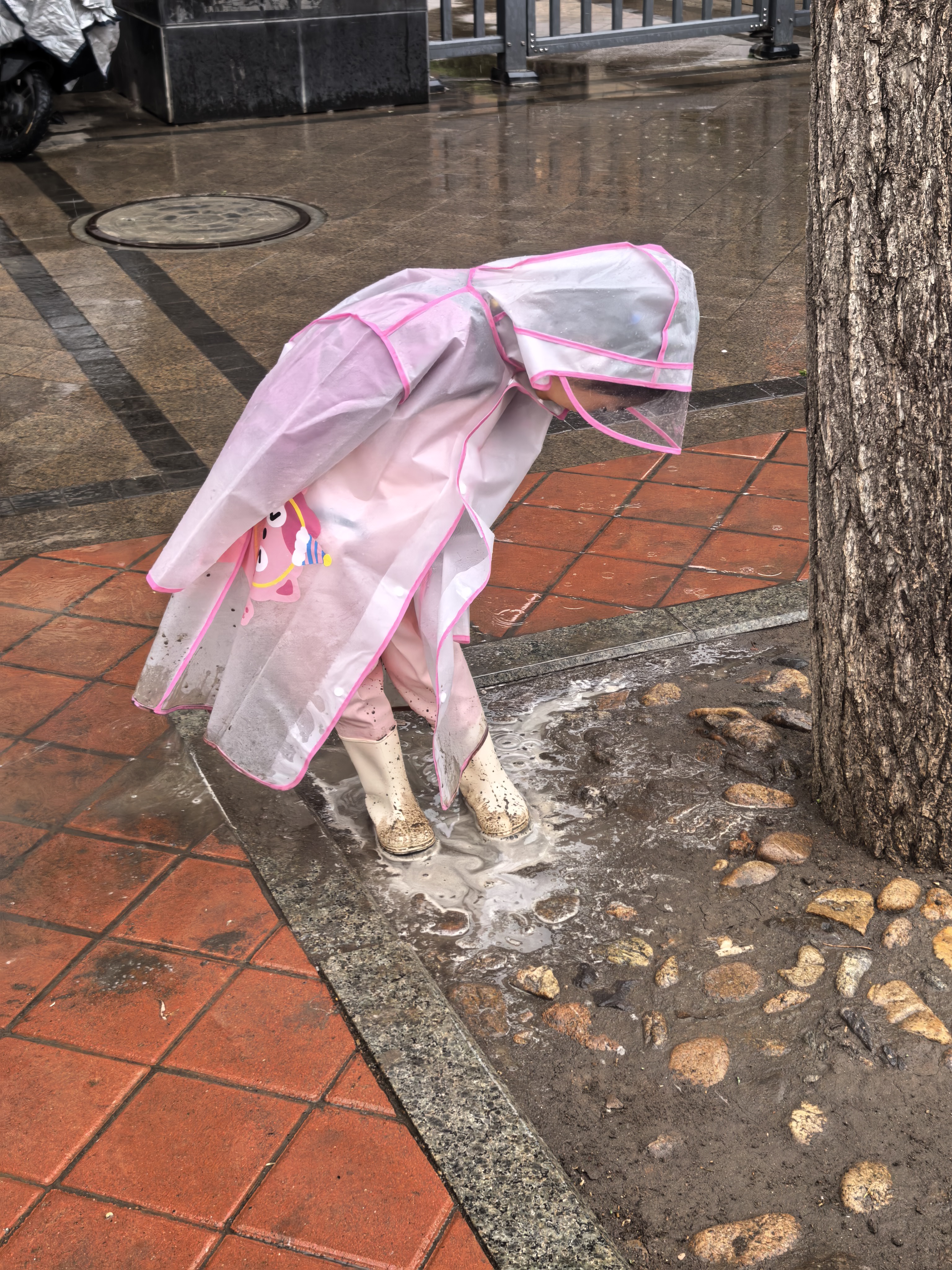 甜甜仔儿童雨衣男女童防水全身防雨服幼儿园小童可爱女孩3-6岁宝宝雨披 实拍图