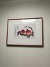 橙舍的画×齐白石益寿延年新中式国画餐厅玄关挂画高级感艺术挂画 【官方正版】寿桃-雅致黑胡桃 有镜面 装裱尺寸65cm×85cm 博物馆级艺术复刻 专业纯手工装裱 尺寸定制请联系客服 实拍图