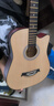 维卡斯（WEIKASI）民谣吉他初学者木吉他单板新手入门练习琴guitar吉它学生男女乐器 38英寸原木色+礼包【初学推荐】 实拍图