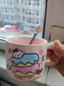 可爱fufu生日蛋糕马克杯带盖勺陶瓷杯送女生高颜值有意义生日礼物 奶酪生日蛋糕杯+勺1个350ml 实拍图