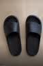 朴西香蕉船凉拖鞋女士浴室不易滑居家室内四季情侣拖鞋男 黑色 42-43 实拍图