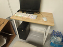 舒客艺家 电脑桌台式小户型小桌子家用学习桌写字办公书桌电竞长条桌子 木纹白架单桌80*50*74 加固电脑桌 实拍图