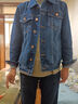 真维斯（Jeanswest）牛仔夹克男2026春季牛仔外套男士宽松潮牌舒适百搭上衣服蓝色XL 实拍图
