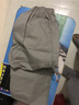 守约贤者新款春秋季宽松薄款工装裤男士肥加大码休闲裤户外多口袋长裤纯棉 A2012浅灰 2XL【建议体重160-180斤】 实拍图