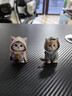 塔罗2个装可爱猫咪汽车香薰出风香水夹亚克力小猫车载装饰品车内摆件 【2个装】蓝色小猫+粉色小猫平面 实拍图