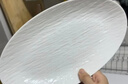 奥美优陶瓷椭圆形鱼盘家用蒸鱼盘子碟子高级感菜盘商用餐具流沙白12寸 实拍图