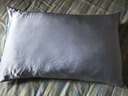 京东京造 真丝枕套 6A级桑蚕丝 丝绸纯色枕头套 48x74cm 单只装 云水蓝 实拍图