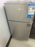 华宝小冰箱小型家用出租房用冷藏冷冻两用一级能效节能省电迷你宿舍寝室办公室二门电冰箱 【一级能效】68L银色【全国联保】 实拍图