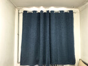 赫伊莎【窗帘+伸缩杆】窗帘免打孔安装一整套卧室门帘全遮光飘窗 深蓝(遮光99%左右) 【适合宽1.6～2.1米】帘2.8*1.8米高双开 实拍图