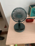 伸缩折叠小风扇家用静音充电型办公台式USB桌面宿舍大风力无线夏台面落地两用折叠电风扇 【直插无调档开关】随机颜色 实拍图