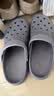 京东京造【抗菌洞洞鞋】凉鞋旅行沙滩两穿eva防臭凉拖鞋男士水泥灰42-43 实拍图