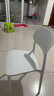全品屋餐椅凳子塑料椅子办公椅靠背休闲椅书桌椅学习椅化妆椅电脑椅 实拍图