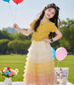 兜兜王国女童巨好看夏装裙子套装2026新款女大童洋气时髦多巴胺穿搭小洋裙 黄色 套装【短袖+蛋糕裙】 150 实拍图