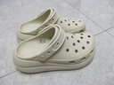 卡骆驰（CROCS）檀健次同款经典泡芙洞洞鞋百舒适男沙滩鞋女鞋休闲鞋|207521 月光灰-1NK（含智必星） 36 (220mm) 37 实拍图