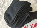 棉十三袜子男士新疆棉10A防臭抗菌中筒春秋季黑色商务休闲纯色透气10双 实拍图