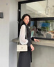 caibukaier牛皮单肩包包女包新款轻奢斜挎包链条包实用生日礼物送女友老婆 【米白】高级感送女朋友高档 实拍图