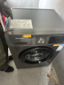 创维滚筒单洗10公斤洗衣机全自动家用 宿舍租房  除菌螨变频一级能效F100GB（E）_钛金灰 实拍图