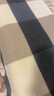 洁丽雅（Grace）家纺 绅士格子纯棉加厚吸汗大枕巾 两条装 兰 145g/条 80*50cm 实拍图