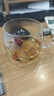 富光花茶杯 男女士茶水分离杯子 双层办公泡茶玻璃杯带把高硼硅水杯 实拍图