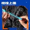 得力（deli）六边形战士易水洗钢笔EF明尖脉冲尖兵 学生文具 (1笔5晶蓝墨囊) SS010 EF尖(约0.38mm) 橙色 实拍图