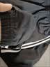 阿迪达斯（adidas）运动套装男春季跑步运动套装防风夹克收腿裤两件套 黑白 M 实拍图