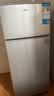 日普（RIPU）小冰箱迷你小型双门家用一级能效宿舍出租房办公室节能省电冷藏冷冻电冰箱 【一级能效】96升银色【小巧不占地】 实拍图