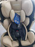 Heekin德国 儿童安全座椅汽车用0-4-12岁婴儿宝宝360度旋转ISOFIX硬接口 尊享灰(遮阳棚+上拉带+侧保护) 实拍图