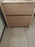 京东京造实木床头柜 天然橡胶木|大容量2抽 卧室收纳柜储物柜 CB02 实拍图